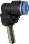 Riegler 109104 Вставной L-образный соединитель, Заглушка 3 серия Blue, миниатюрный, шланг O 3 PLS-33
